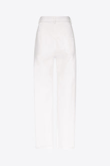 Crystal Slit Jean | White