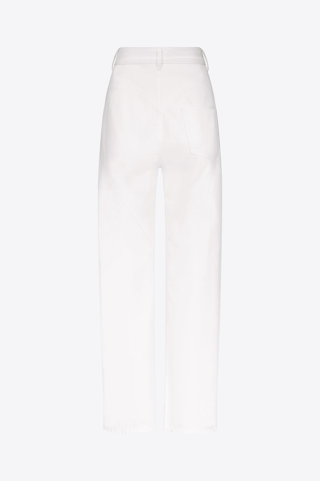 Crystal Slit Jean | White