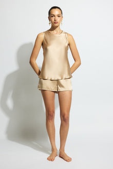 Pure Silk Singlet | Mink