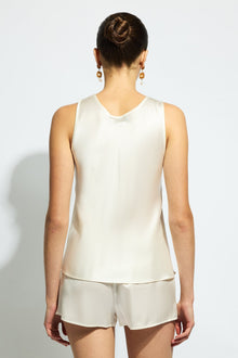 Pure Silk Singlet | Creme