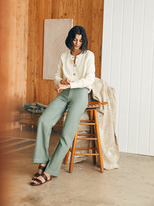 Womens - Stretch Terry Harbor Pant | Coastal Sage