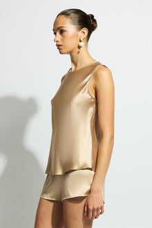 Pure Silk Singlet | Mink