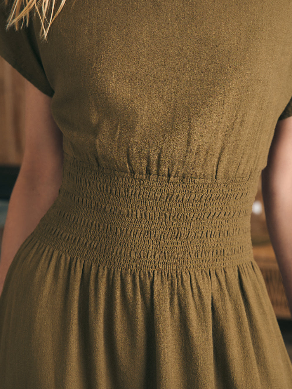 Womens - Coast To Coast Midi Dress | Military Olive