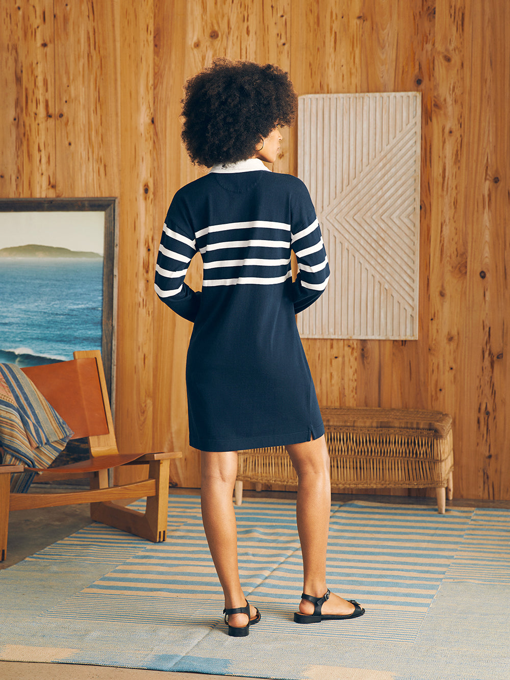 Womens | Rugby Jersey Dress | Cape May Stripe