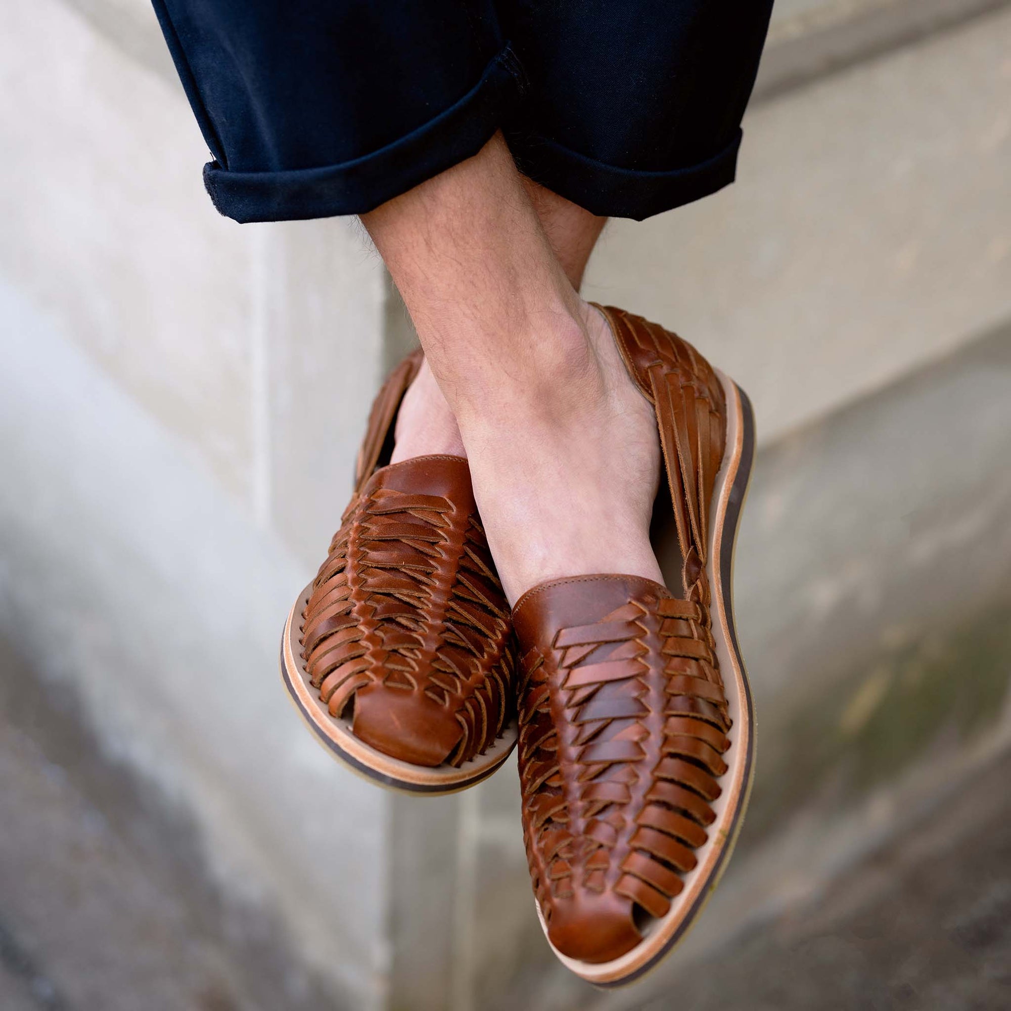 Mens | Huarache Sandal | Brandy