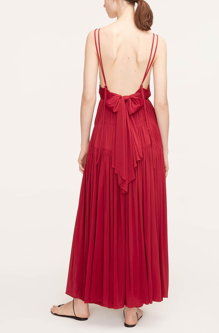 Ruched Mesh Maxi Dress | Hibiscus