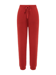 Cashmere Jogger Pants | Red