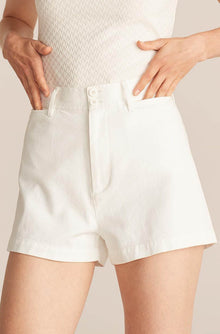 Solid Twill Short | White