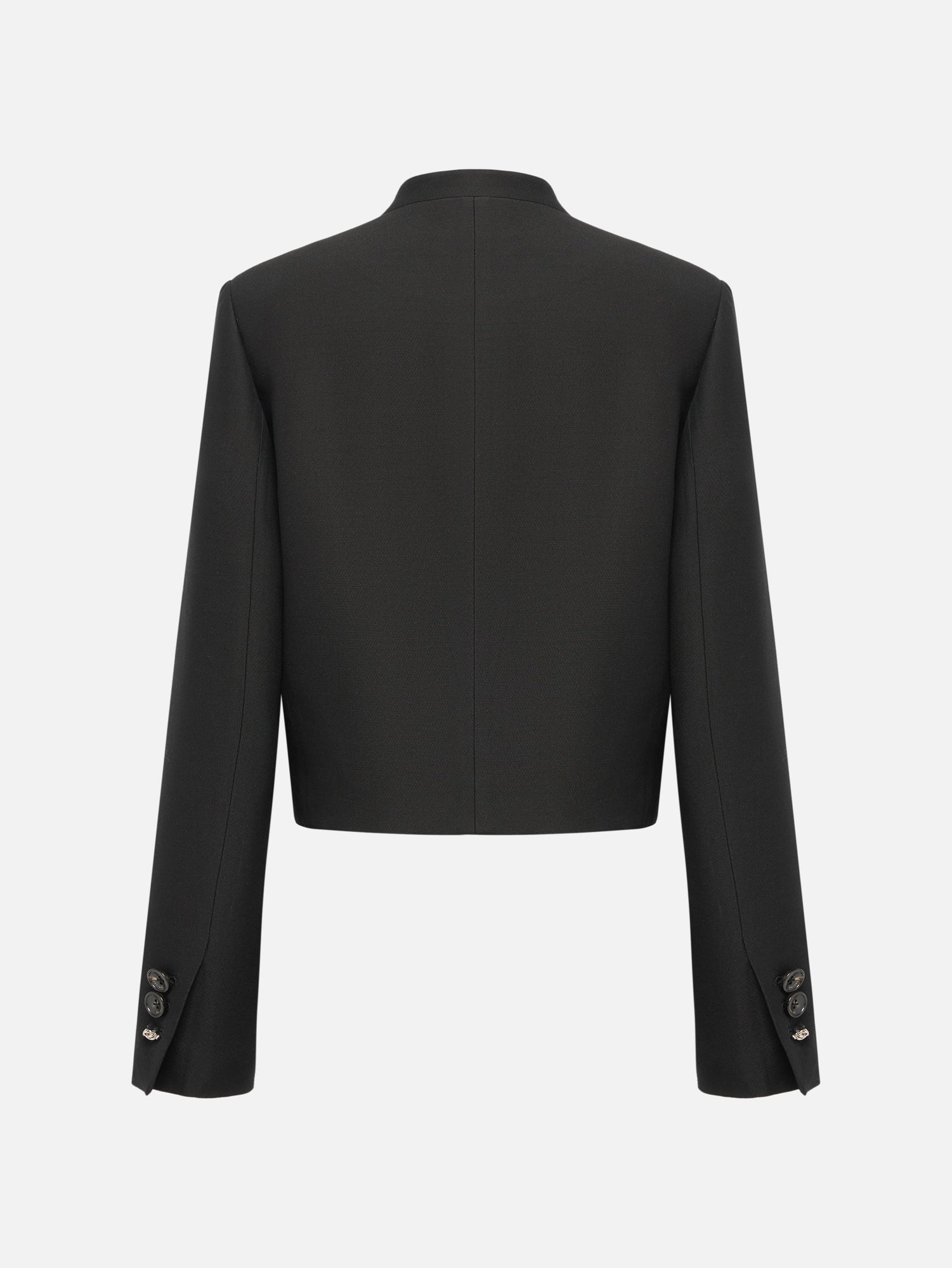 Subtle Shoulder Embroidery Blazer | Black
