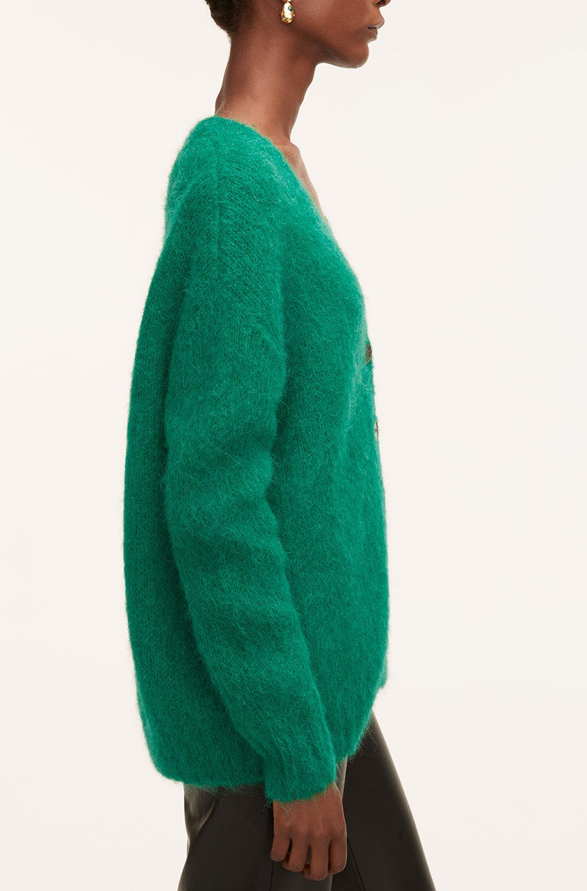 Brushed Mohair Cardigan | Jade