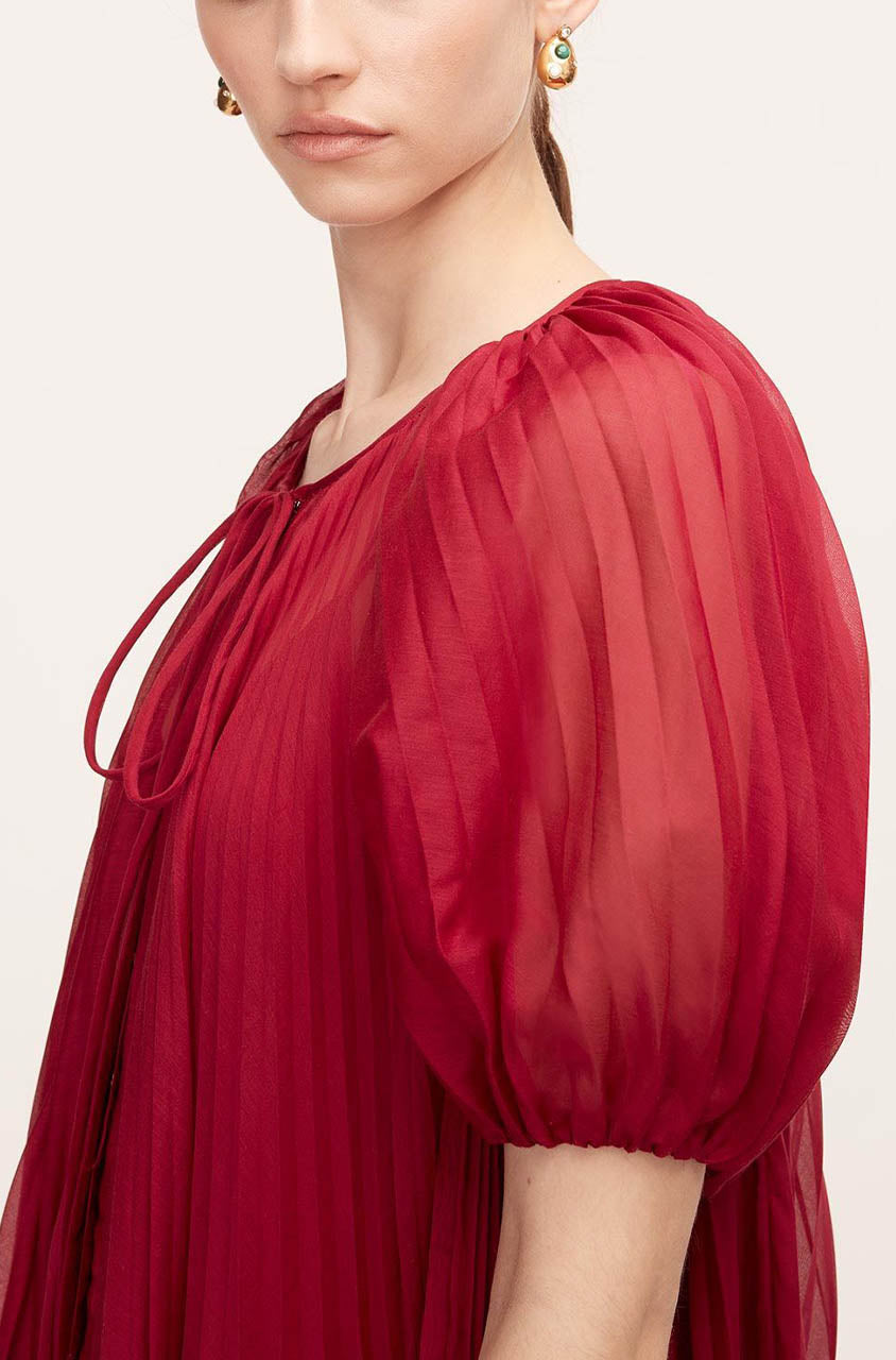 Sunburst Pleat Dress | Hibiscus