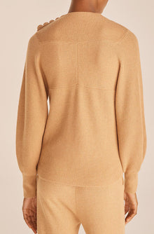 Rib Mock Neck | Honey