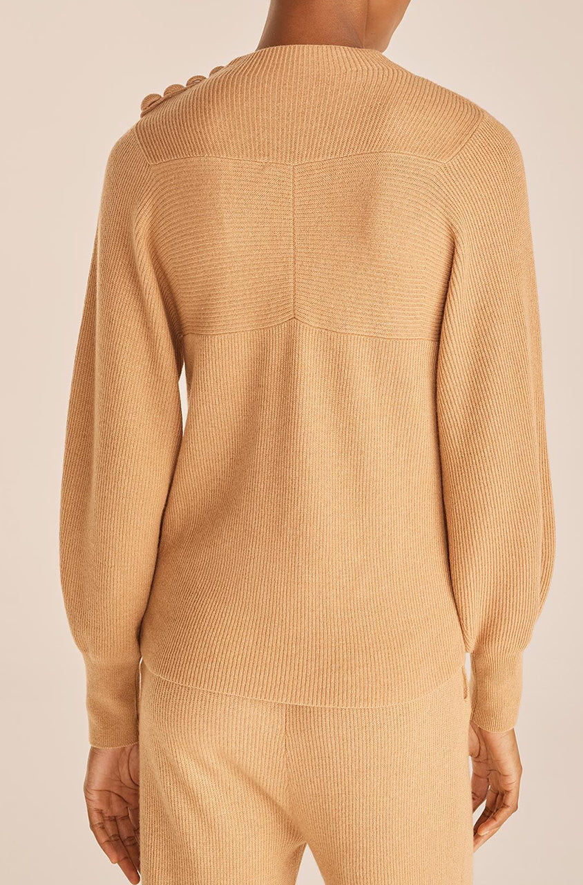 Rib Mock Neck | Honey