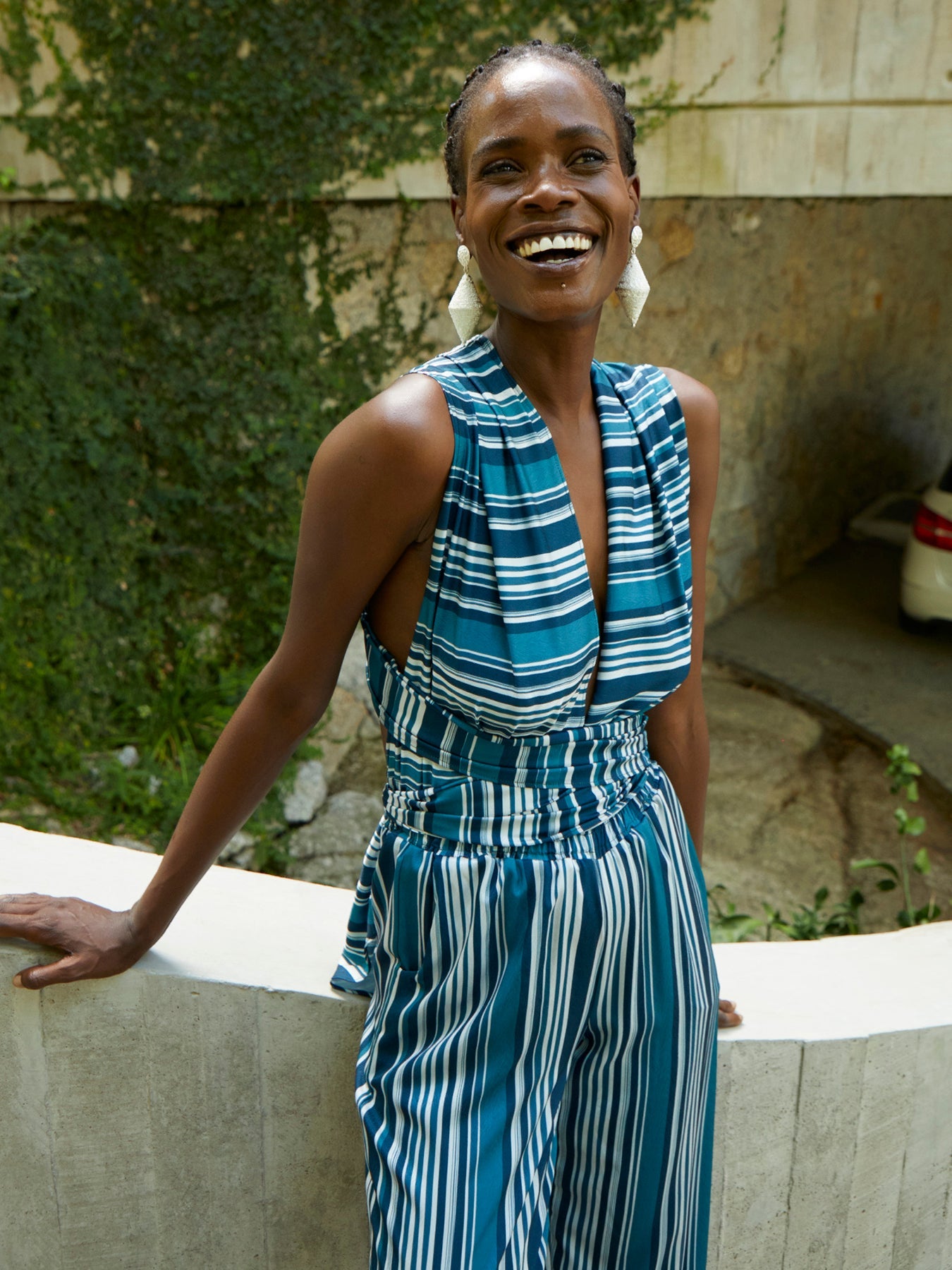 UMY Jumpsuit | Rayas Blu