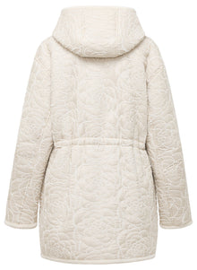 Waist-Defining Cotton Jacket | Beige