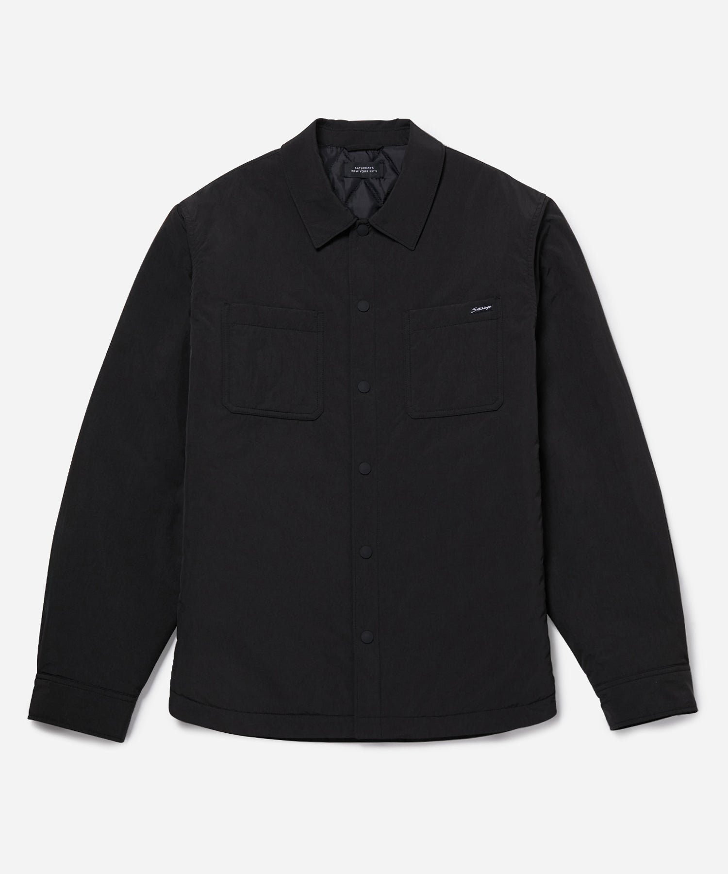 Mens | Rhodes Nylon Padded Overshirt | Black