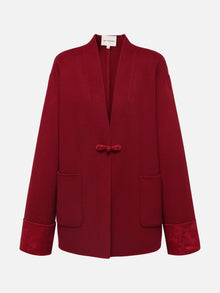 Double-Faced Wool Coat | Red