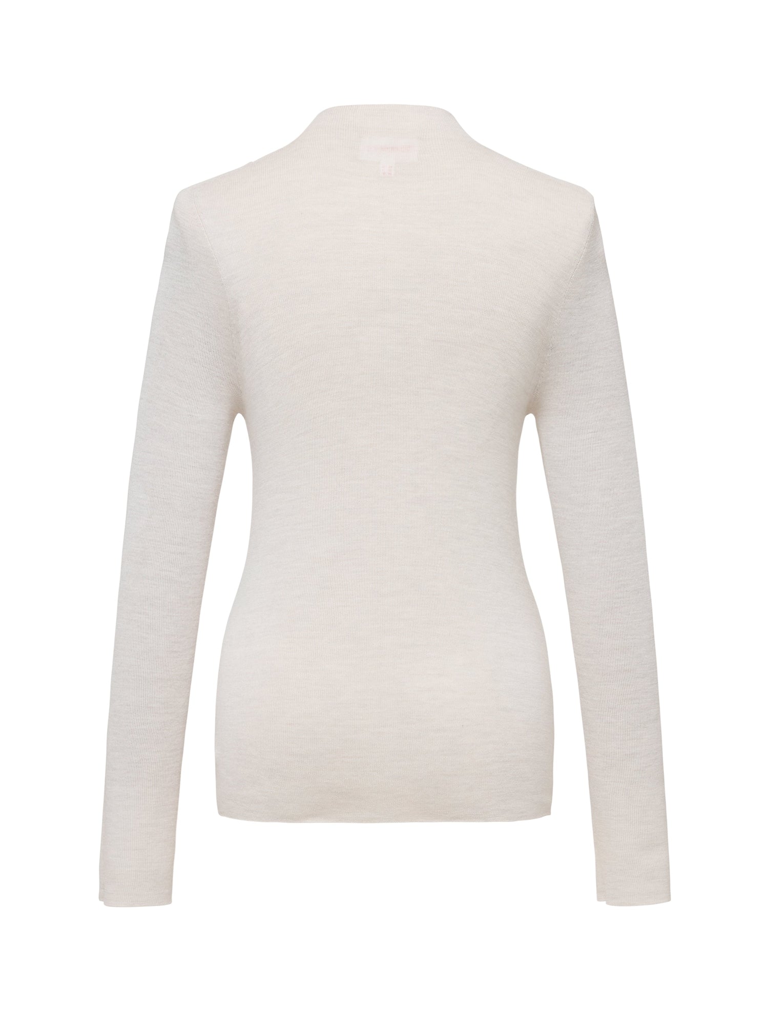 Wool Knit Top Sweater | White