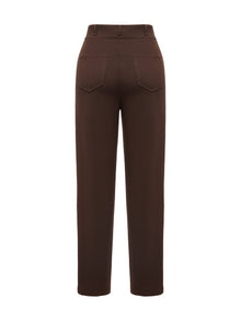 TENCEL Wool Pants | Brown