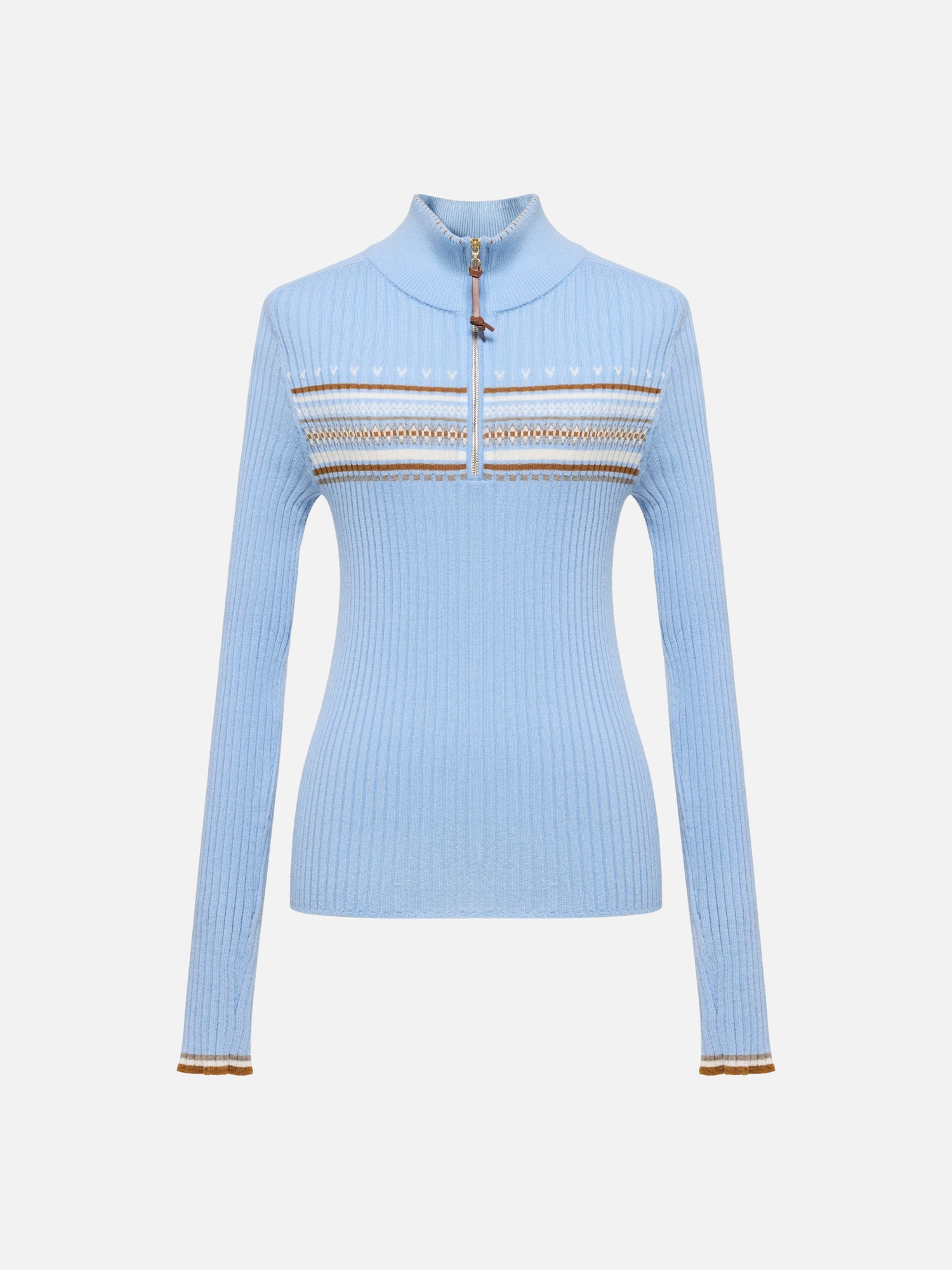 Jacquard Wool Sweater | Blue