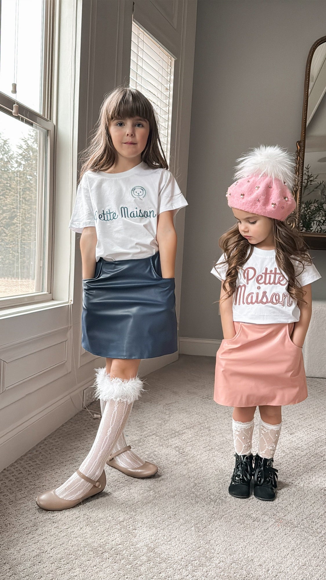 Baby Unisex | Petite Maison Logo Pima Cotton T-Shirt | Navy