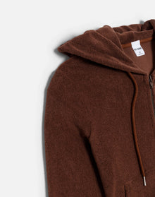 Womens | Shrunken Terry Hoodie | Brunette