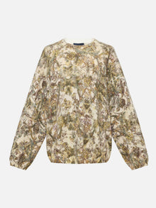 Ethnic Print Cashmere Sweater | Beige
