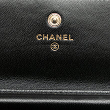 Chanel Pre-Owned Quilted Lambskin My Chanel Lady Card Holder On Chain | Women | Black