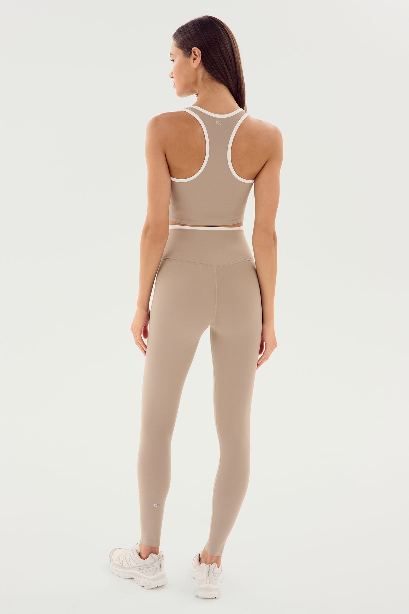 Amber Airweight Bralette | Latte x White