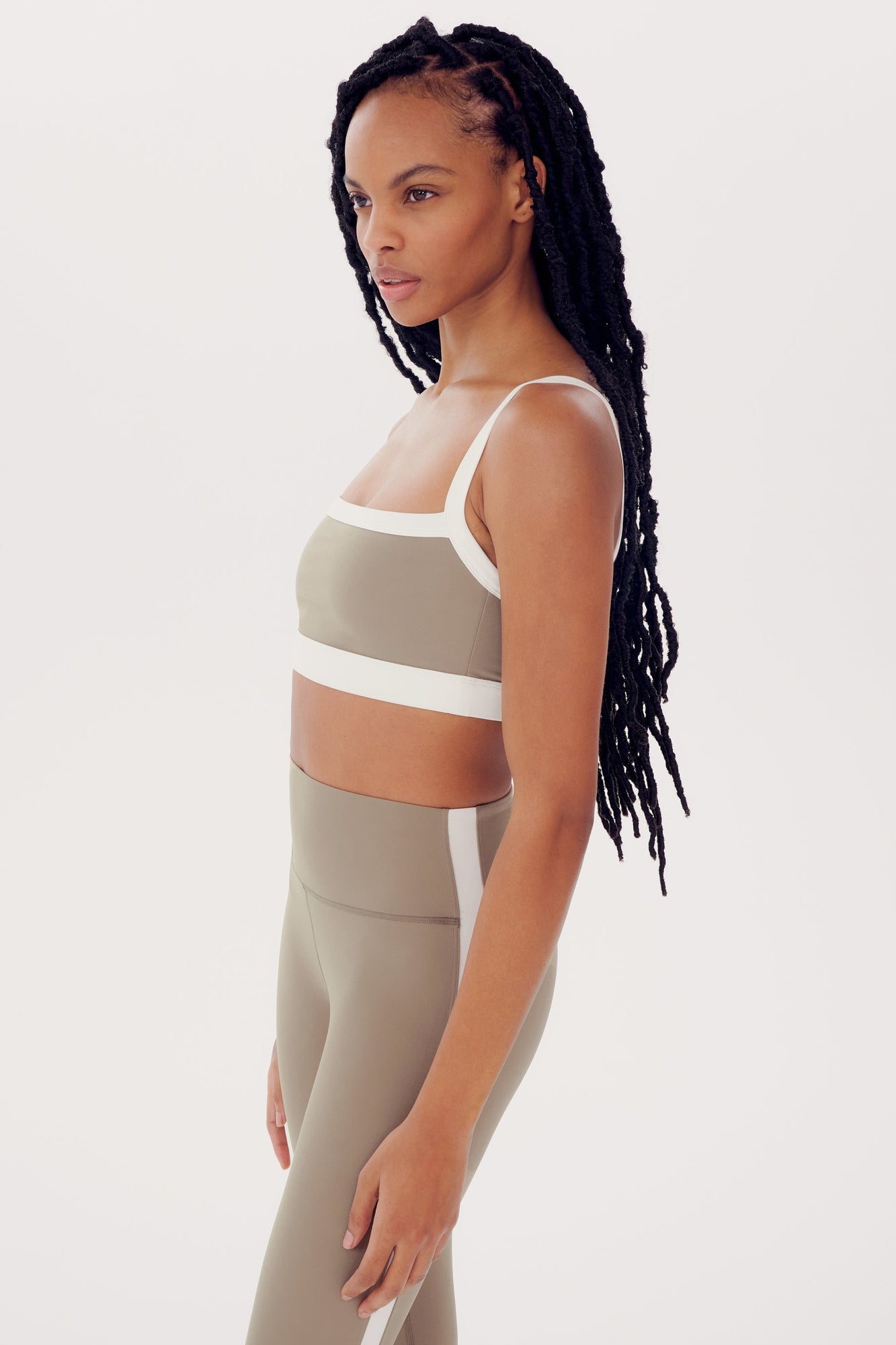 Monah Rigor Bra | Latte x White