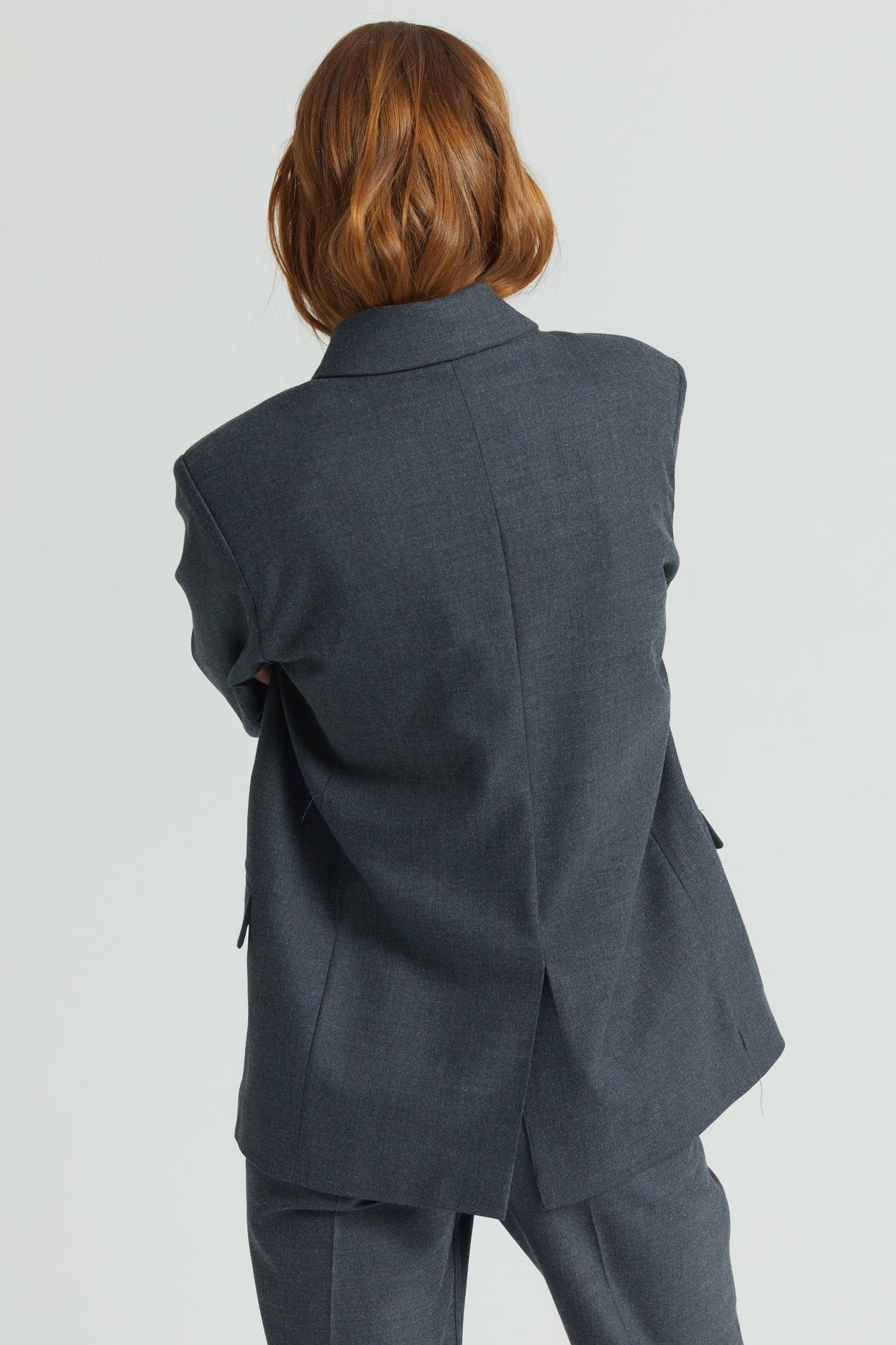 Oversized Wool Blazer - Almina Concept 