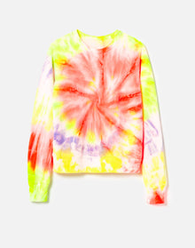 Classic Raglan Crewneck | Neon Spiral Dye