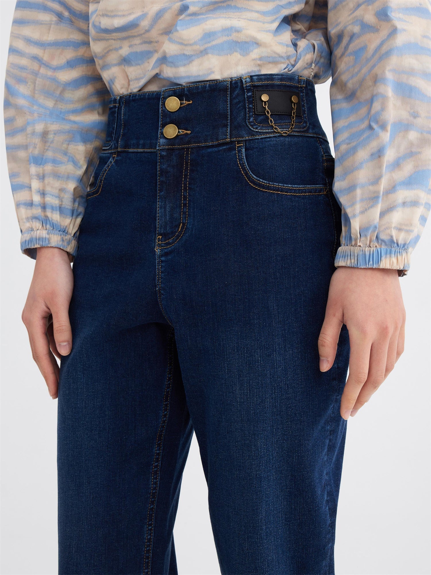 Straight Leg Pants | Blue