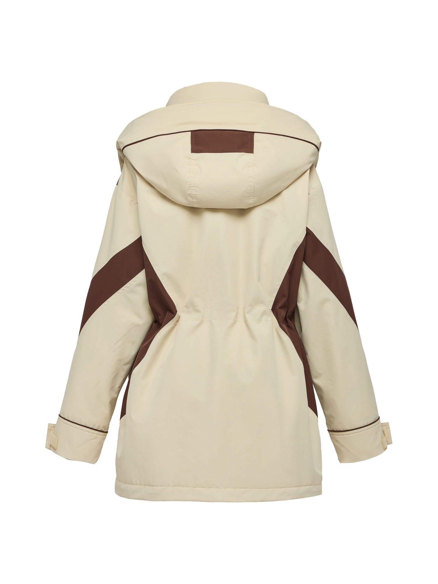 Contrast Trim Coat | Beige