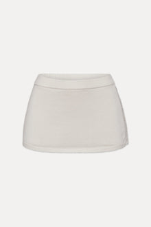 Ash Knit Mini Skort Ivory