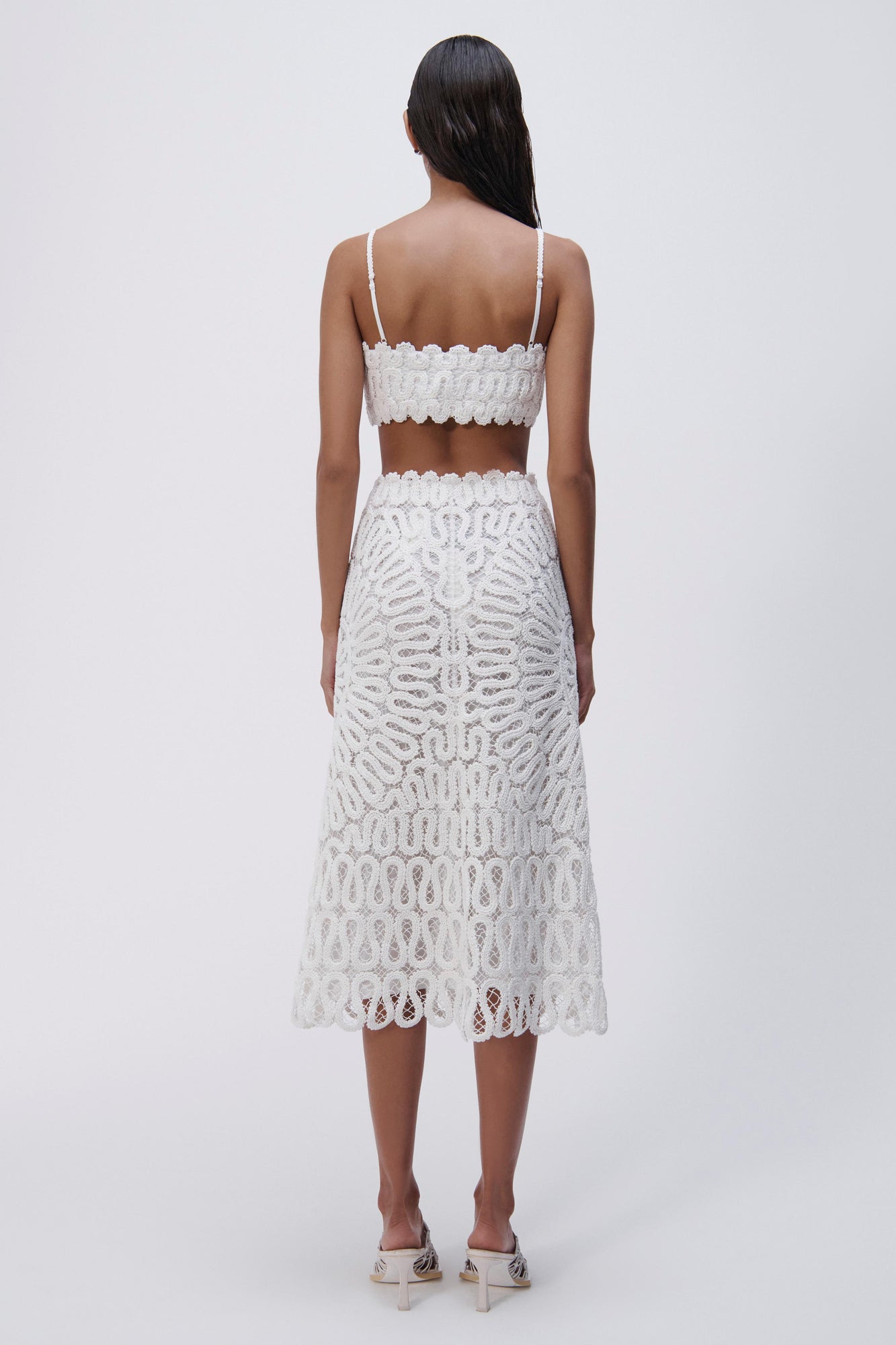 Sally Crochet Midi Skirt - SIMKHAI 