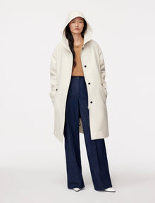 Another Tomorrow 3 In 1 Parka in Off White – Cotton Women's Outerwear