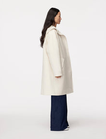 Another Tomorrow 3 In 1 Parka in Off White – Cotton Women's Outerwear