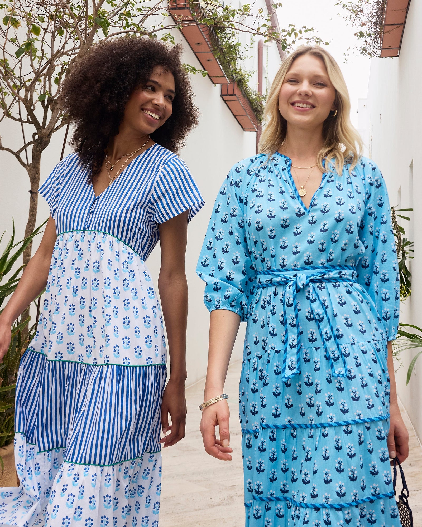 Main Street Dress | In Bloom (Blue)