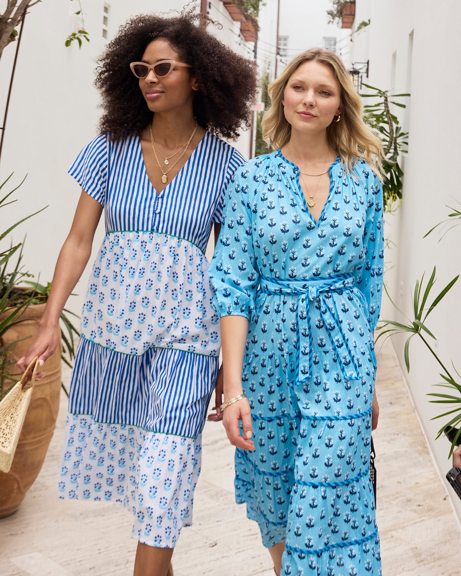 Main Act Dress | In Bloom - Blue Cloud