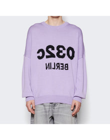 032c | Men | Selfie Sweater | Washed Lilac