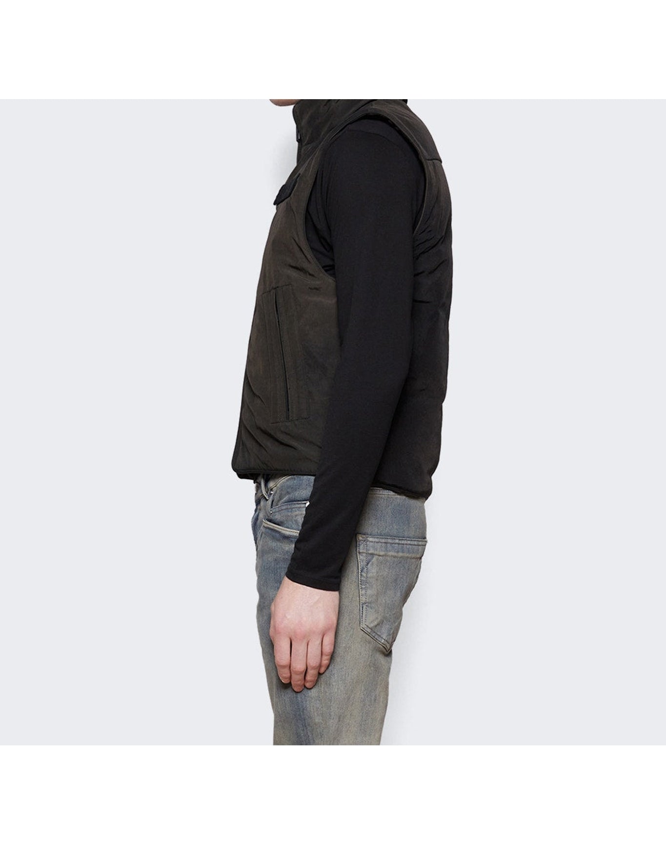 032c | Men | 'aurora' Fitted Down Vest | Brown