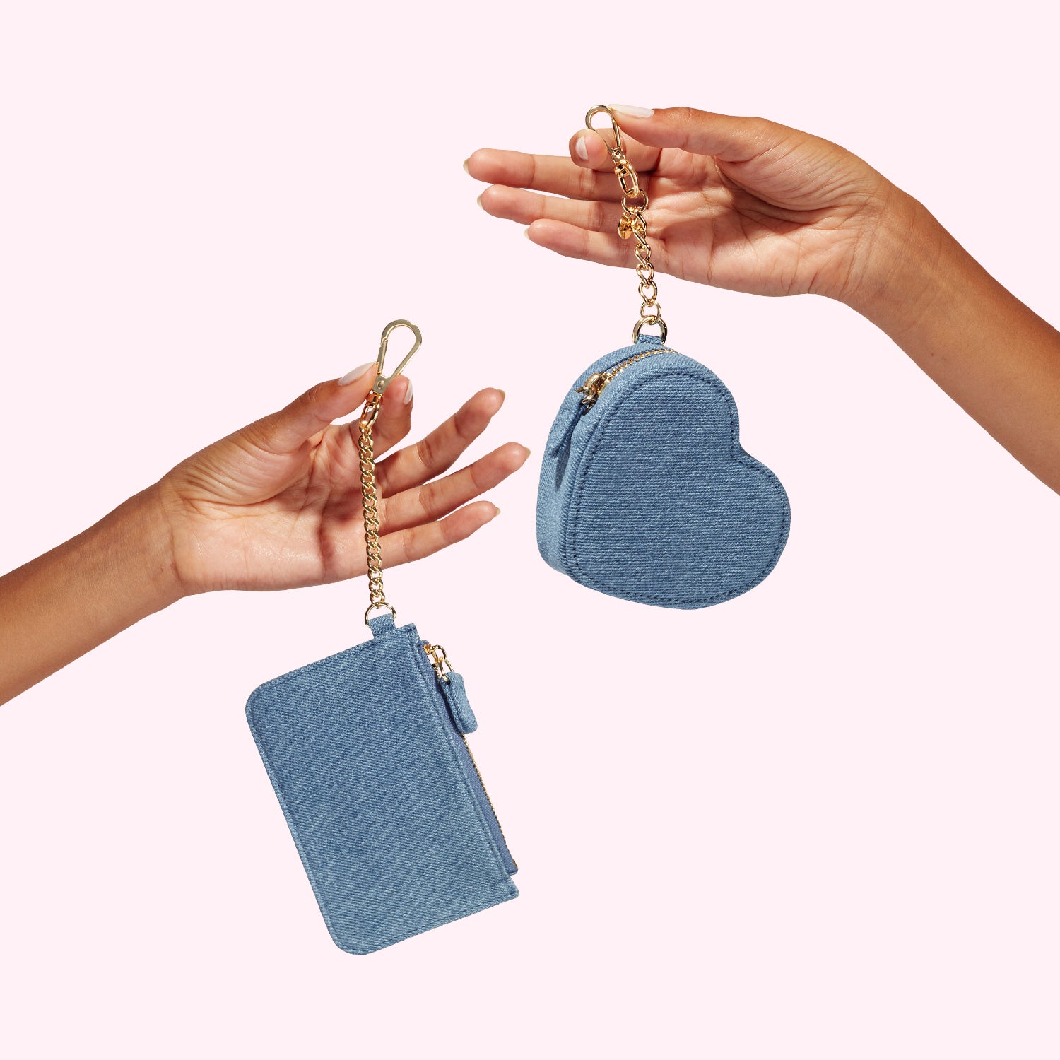 Denim Keychain Wallet | Denim