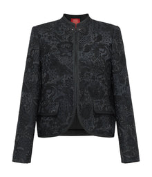 Elegant Short Chinese-style Top | Black