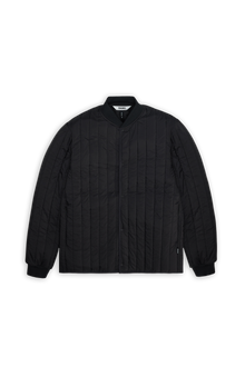 RAINS Banja Liner Bomber Jacket Black Overshirt