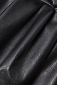 ONE33 SOCIAL | The Toby Sleek Black Vegan Leather Maxi Dress | Black
