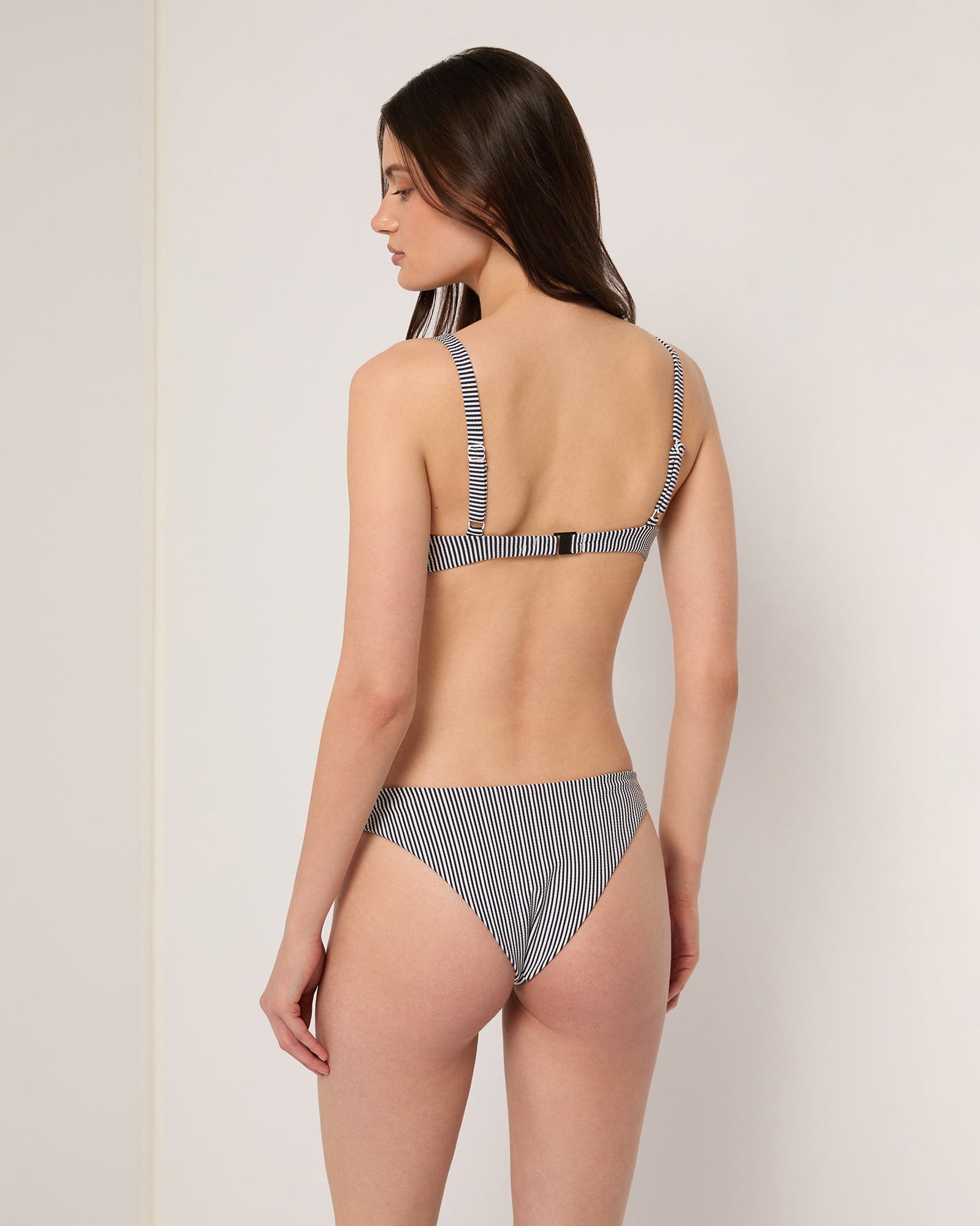 Womens | Marilyn Bikini Top | Deep Navy/White