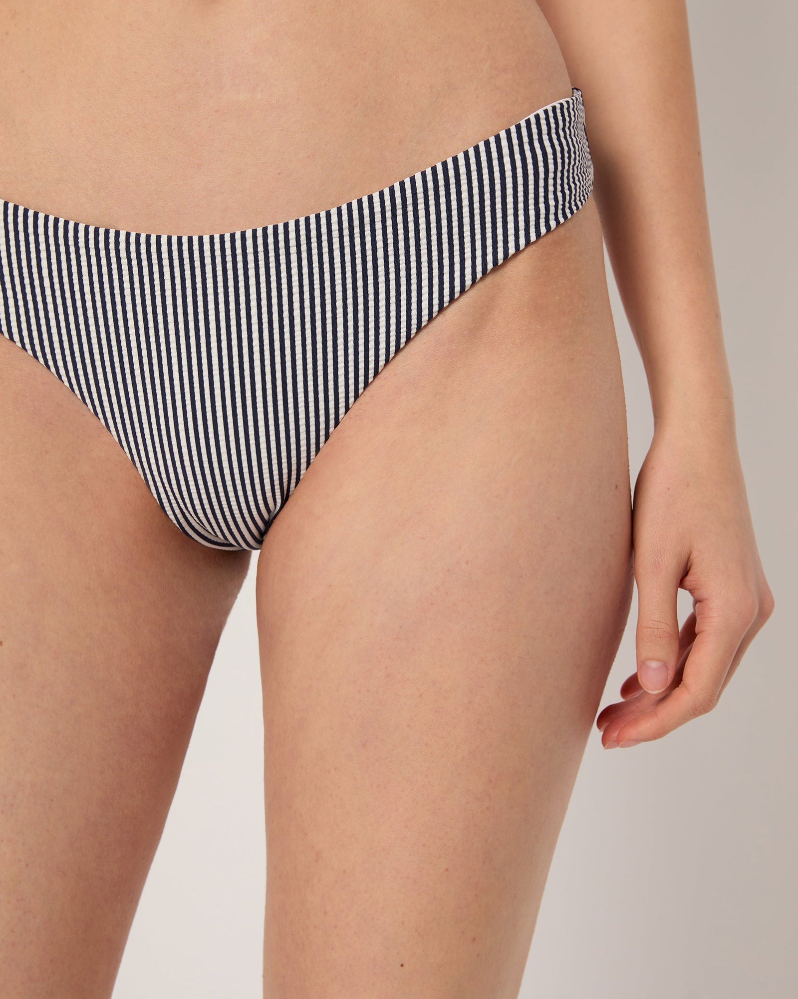 Womens | Lily Bikini Bottom | Deep Navy/White