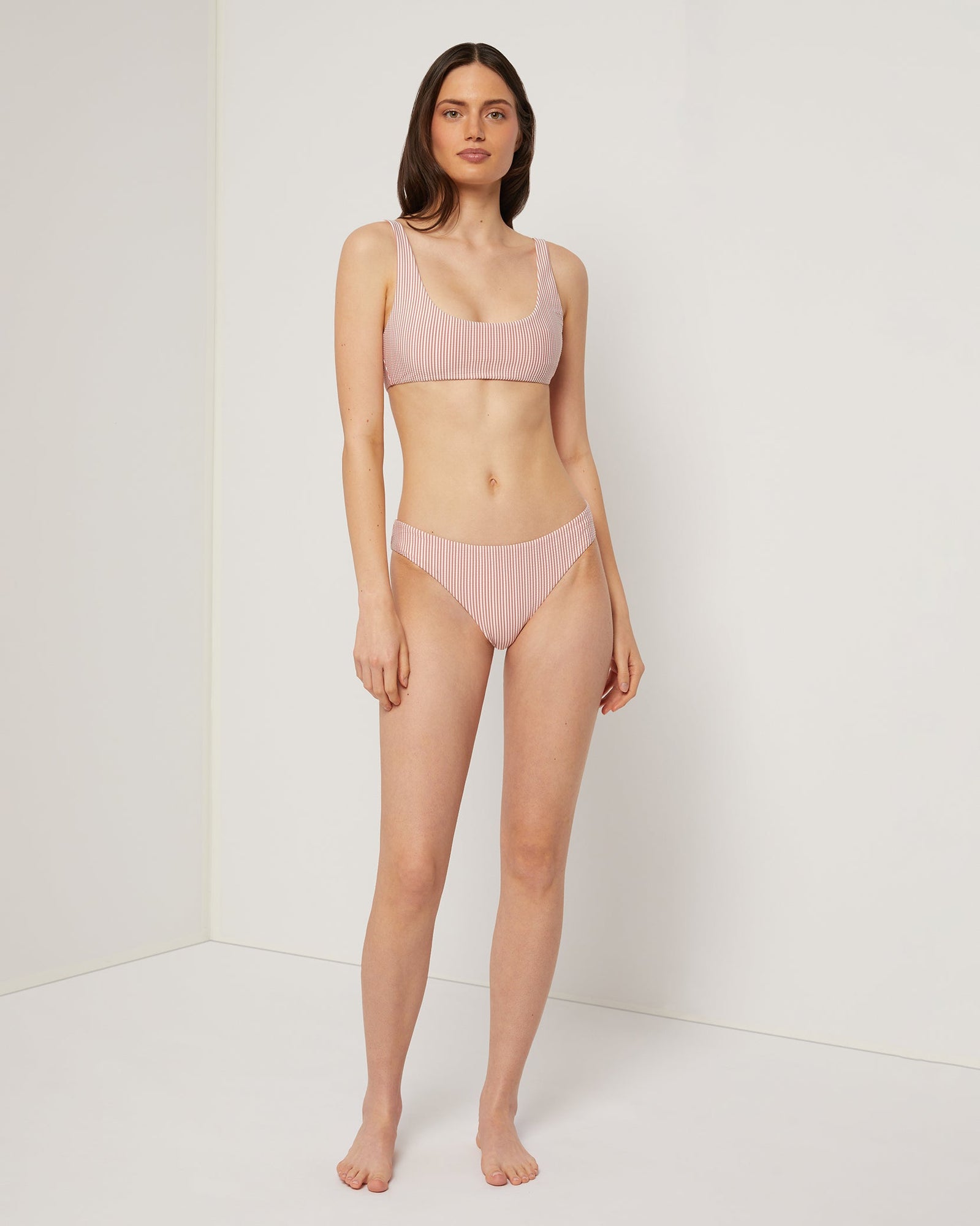 Womens | Lily Bikini Bottom | Rosette/White