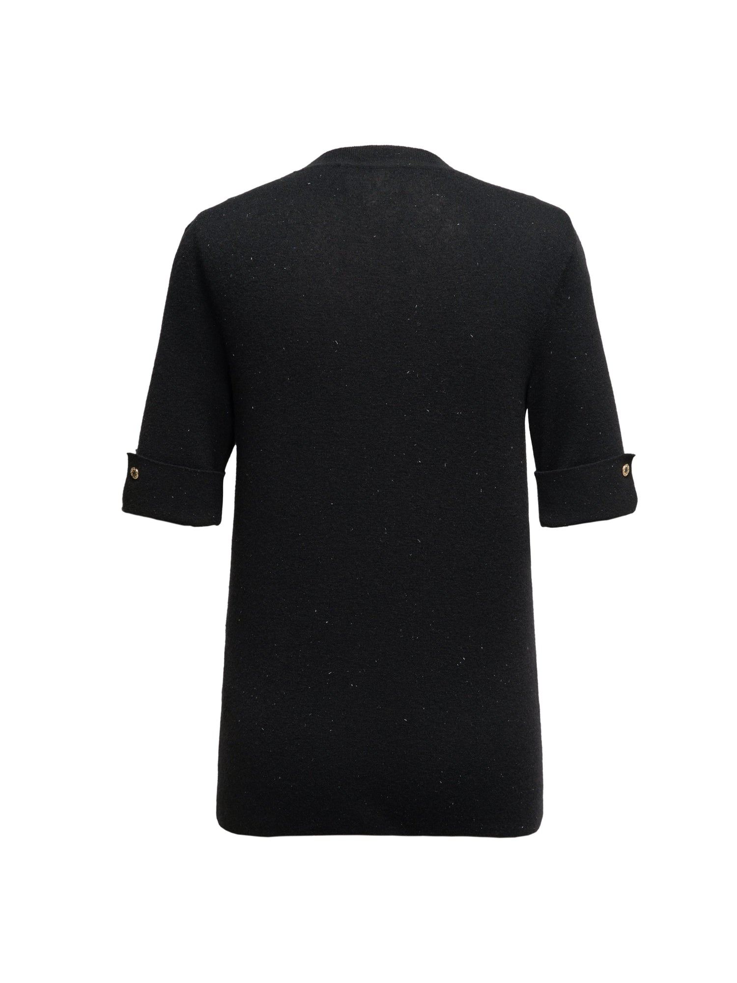 Necklace Knit Top | Black